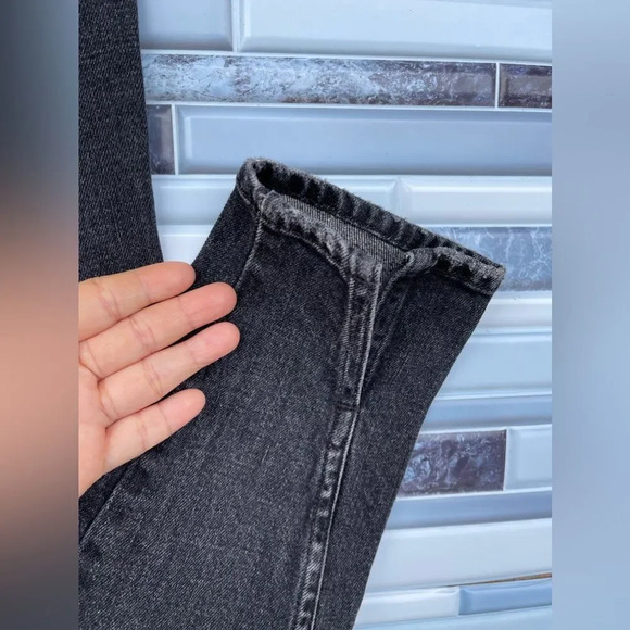 AMO Denim Twist Jean Vixen Destroy Black Denim 26 - Picture 12 of 16